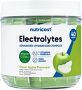 Nutricost Electrolytes Complex, Green Apple Flavored, 40 Sticks - Advanced Hydration Complex