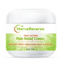 NerveReverse - Neuropati smärtlindringskräm för fötter, händer, ben tår. Stor 4 OZ. JAR. Fast-Acting, Maximum Strength Cream med 4% Menthol, MSM, L-Carnitine, L-Arginine, Vitamin E, Vitamin B6