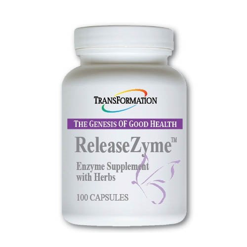 Transformation Genesis Good Health Enzymes ReleaseZyme Blend täydentää Natural Yrtit, Advanced Dgestive Support Formula Proteaasi, Break Down Proteiinit, Kasvipohjainen, 100 kapselia
