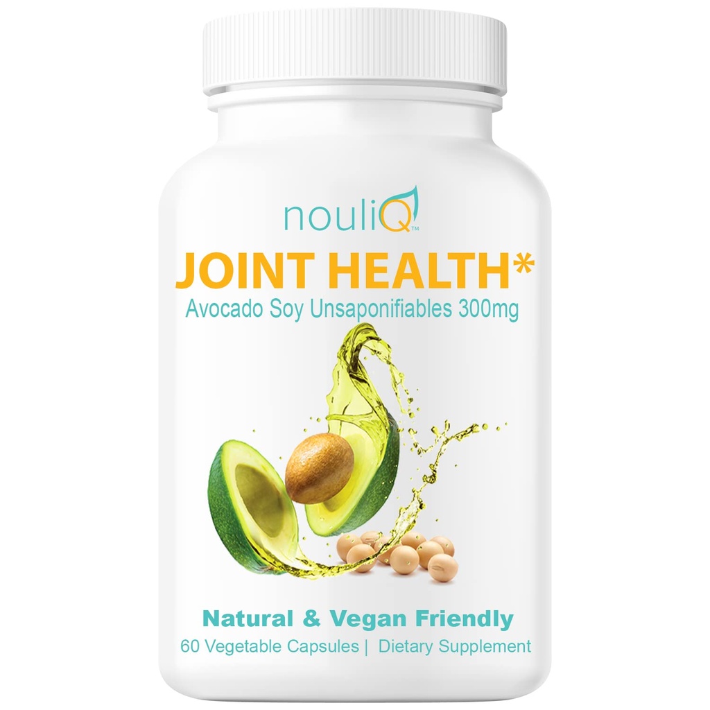 Natural & Vegan-Friendly Joint Health Supplement, Avocado Soy Unsaponifiables 300mg, icke-GMO, fri från Gluten, Artificiella färger eller smaker, Dairy och Shellfish, 60 Day Supply.