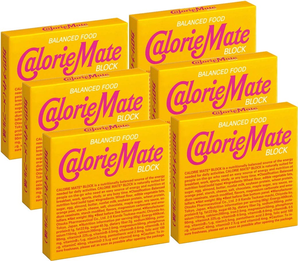 Otsuka Calorie Mate Balanced Food Maple 2.82oz/80g (6 pakkaus)
