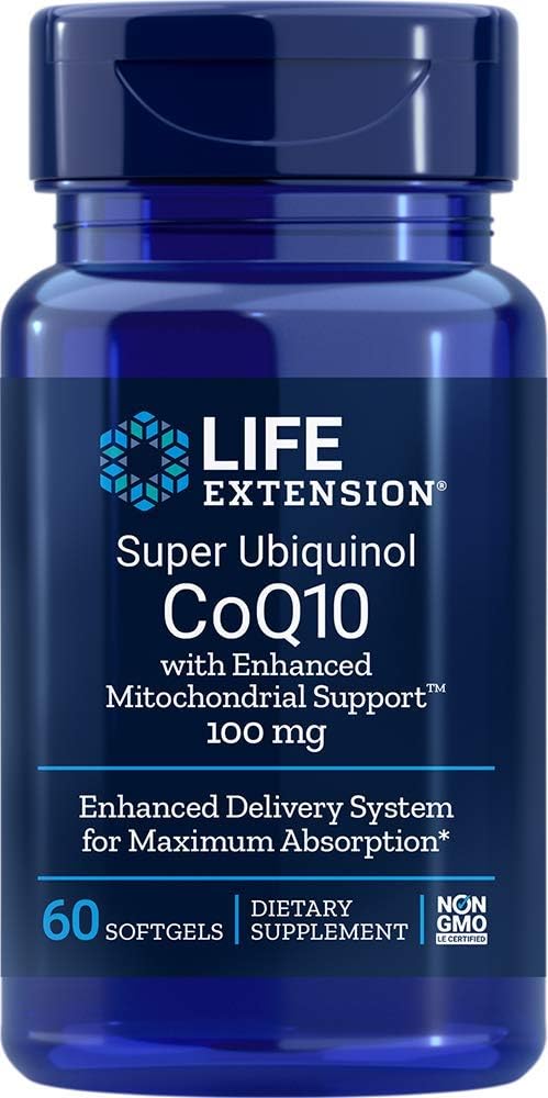 Super Ubiquinol CoQ10 kanssa parannettu Mitokondrioiden tuki 100mg 60 Softgels (paketti 2)