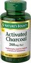 Nature's Bounty Aktivoitu Charcoal 260 mg, 100 kapselia, ravintolisä tukea terveellistä elämäntapaa