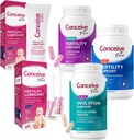 CONCEIVE PLUS Täydellinen hedelmällisyys Bundle - Yritetään conceive Pariskunnat Kit TTC hedelmällisyys Lisäravinteet ja Siittiöiden Friendly Voiteluaineet