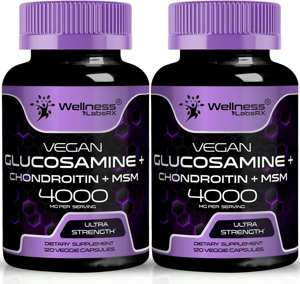 WELLNESS LABSRX Glukosamiini MSM - 4000 mg - 240