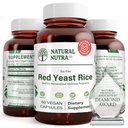 Natural Nutra Red Yeast Rice Extract, Cardiovascular Support, auttaa parantamaan immuniteettia, auttaa säilyttämään kehon rasvat ja nesteen virtausta, parantaa digestiota, Gluteeniton lisäravinteet, 600 mg, 60 kapselia (2 pakkaus)