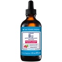 Vitamiini Shoppe nestemäinen B12 Metyylicobalamiini - energian tuotanto - 1000 MCG - Vadelma (2 fl. oz.)