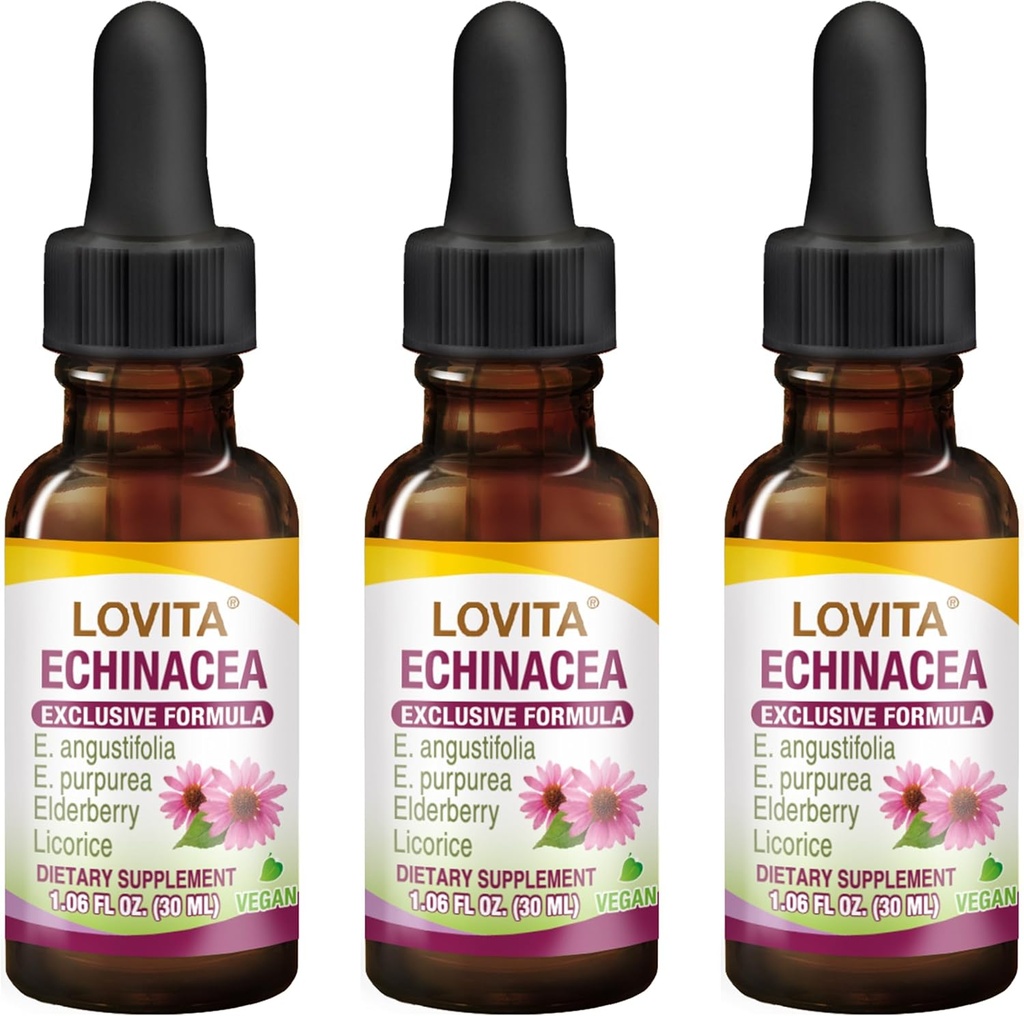 Lovita Echinacea Extract Liquid ... 1 FL OZ... 350 mg per tarjoilu ...