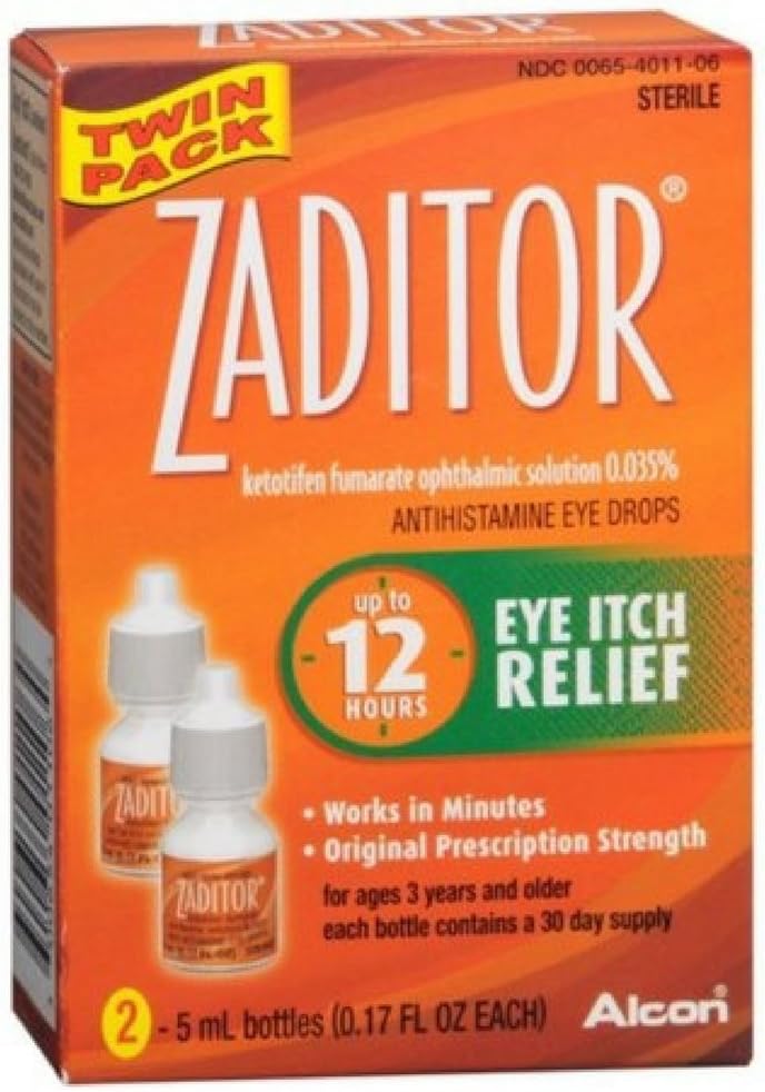 Zaditor Antihistamiini silmätipat Twin Pack 0,34 Fl oz