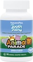 NaturesPlus Animal Parade Hammaskeiju Lasten purukumia - Natural Vanilla Flavor - 90 Animal-Shaped Tabletit, pakkaus 2 - Hammashoito täydentää - Kasvisruokaa, gluteeniton - 90 Yhteensä