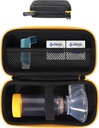 GETGEAR Astma Inhalaattori kotelo, kompakti ja tukeva kotelo Handy Ventolin Inhalaattori aikuisille ja lapsille (CASE VAIN) (musta)