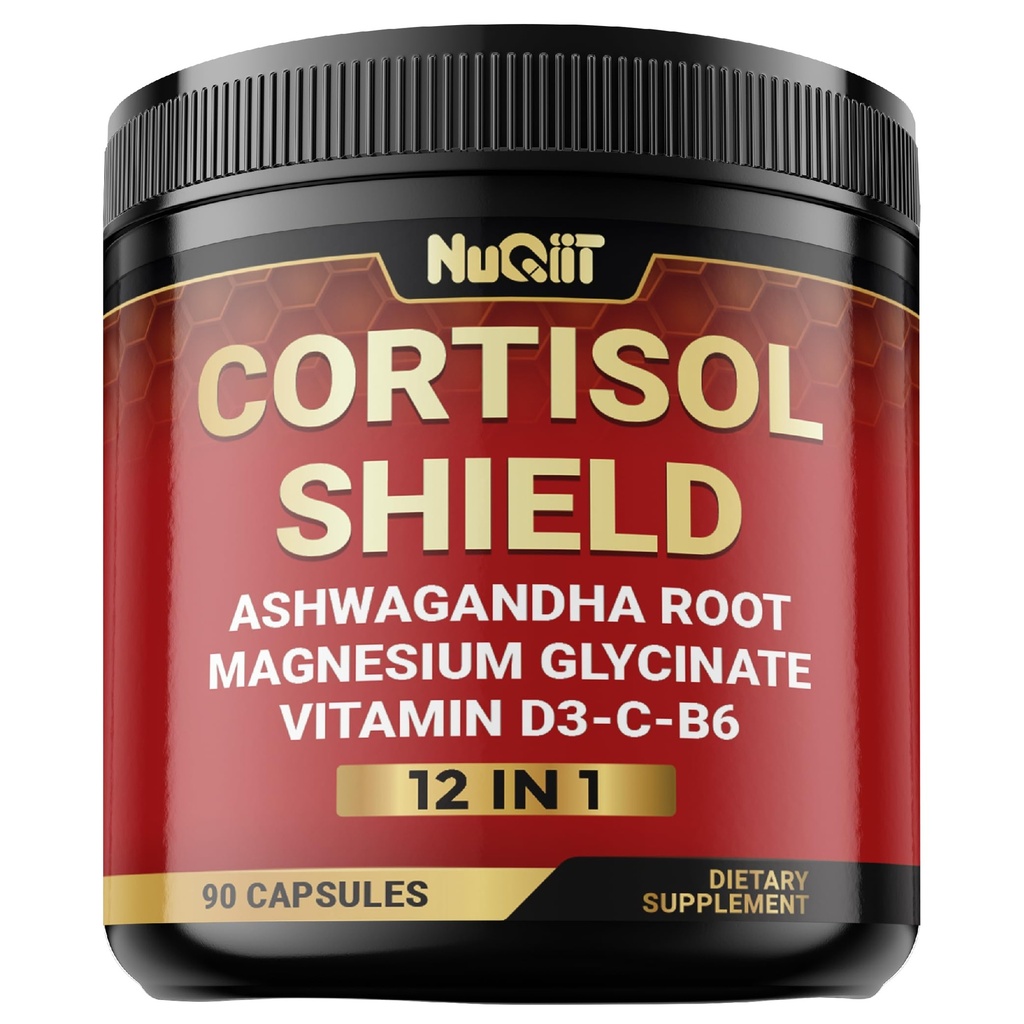 12in1 Cortisol Shield - Ashwagandha ja magnesium & 10 Lisää - 90 kapselia