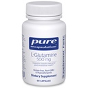Pure Encapsulations L-glutamine 500 mg - Supplement for Immune and Digestive Support, Gut Health ja Lining, Metabolia, ja lihasten tuki * - vapaa Form L- glutamine - 90 kapselia