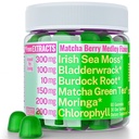 Moringa Irish Sea Moss klorofylli EGCg Green Tea Burdock Root rannerengas Super Greens Gummies, Powder Kapselit Pillereitä Liquid Drops Oil Tincture Lisäravinteet Alt, Organic Green Seamoss