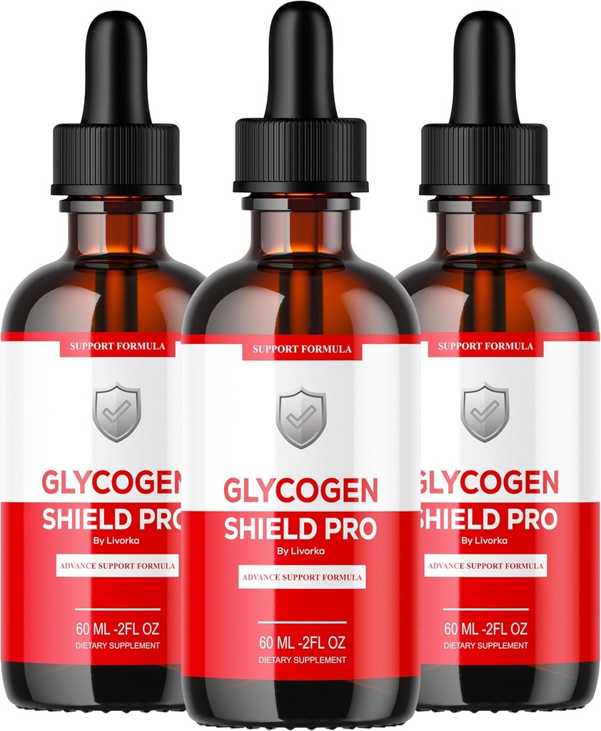 (3 Pack) Glycogen Shield Pro - Glycogen Shield Pro Drops, GlycogenShield Pro Drops, GlycogenShield Pro Support, Glycogen Shield Pro Support, Glycogen Shield Pro Supplement, 3 pulloa 90 päivää