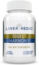 Digest Harmony Pure Dgestive Enzymes for Gut Health for Women & Men, Papaya Enzymes for Digestion, Eases Bloating & Vatsan epämukavuutta, makuaistittomia, 120 kapselia