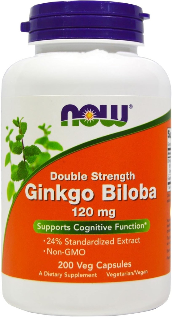 Ginkgo Biloba 120mg 200 VegiCaps (Pakki 2)