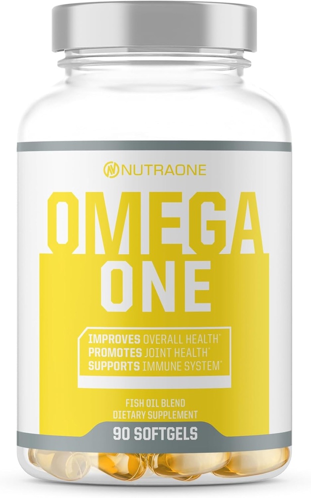 OmegaOne Omega-3 Fiskoljetillskott av NutraOne (90 500mg Fiskoljepiller)