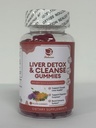 Lukaree Liver Cleanse Detox & Repair Gummies - Maito Thistle Silymarin, Voikukka, Artisokkauute & Elderberry - Ei sokeria, vadelma maku - 180