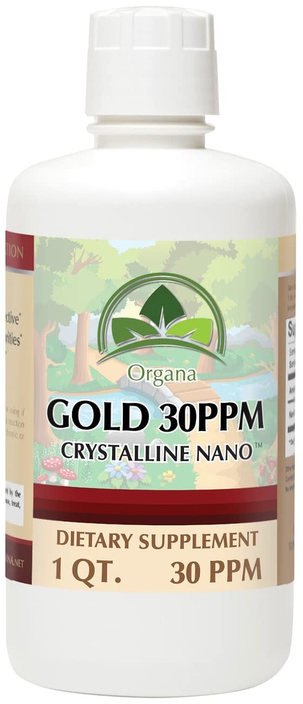 Organa Pure Kristalli Nestemäinen Kulta täydennysosa - 30 PPM - Kolloidinen mineraalit 32