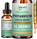 Kalium Magnesium-neste- tippa - orgaaninen neste- supplementti - suuri Imeytyminen Kaliumsitraatti 1000 mg Magnesium- Glycinate 500 mg kalsiumia sydämeen, leukakrampit ja lihakset - ei- gammageeninen, vegan, 2 oc