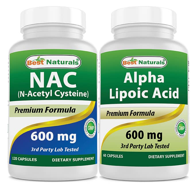 Best Naturals NAC 600 mg & Alfa Lipoic Acid 600 mg