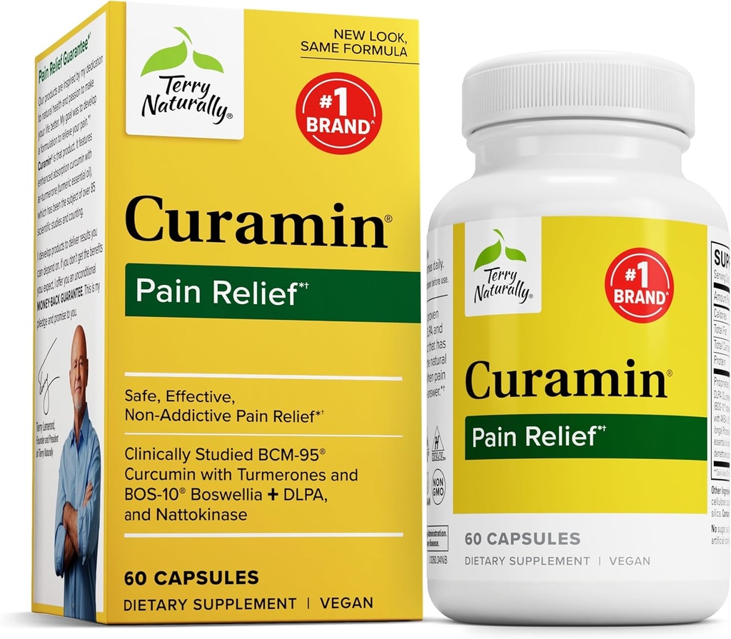 Terry Luonnollisesti Curamin - Curcumin täydentää Circulation & Endorphin Tuki - Tuki satunnaisiin häiriöihin - Aids Terveet lihakset - 60 kapselia