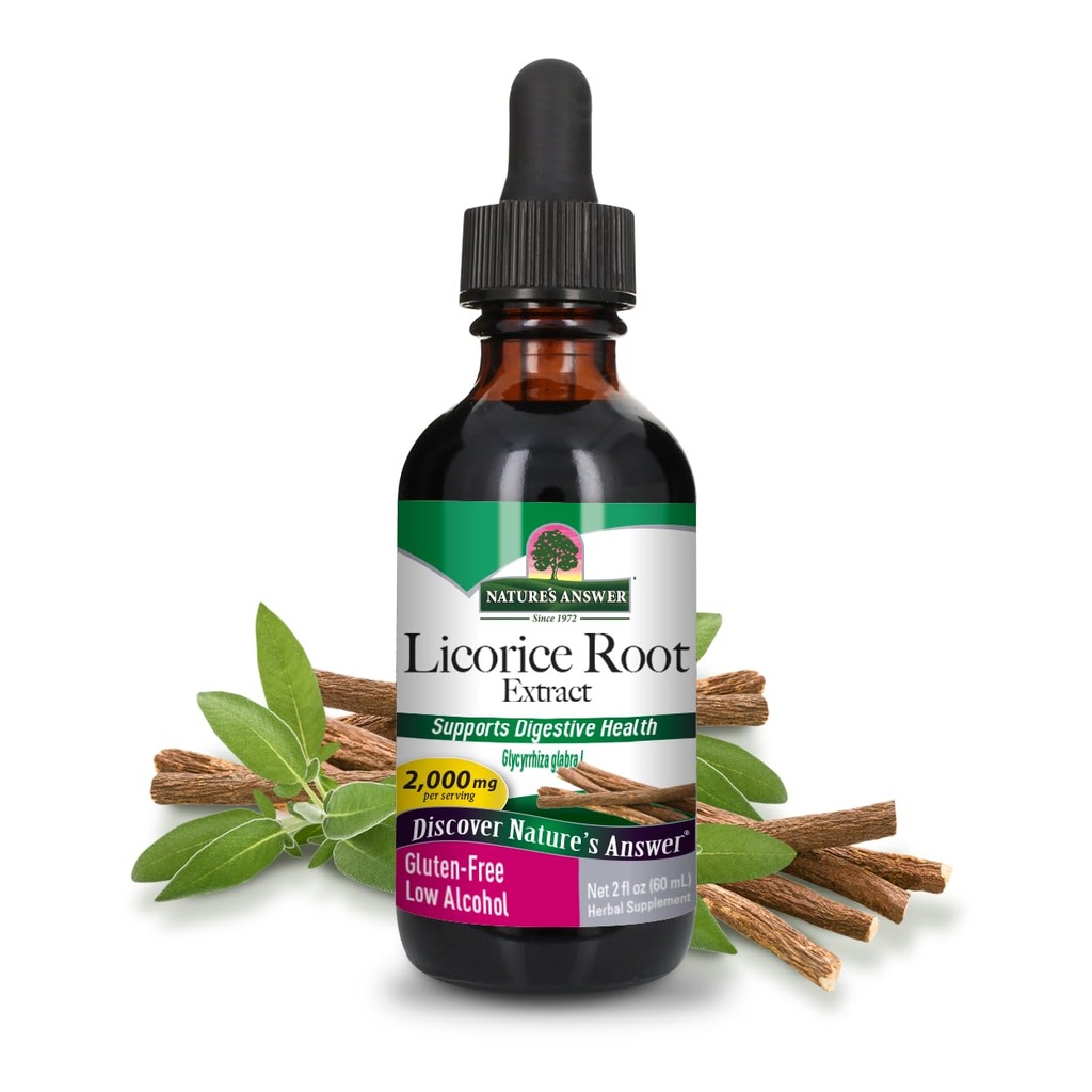 Nature's vastaus Licorice juuri täydentää 2000 mg 2oz Matala-Alcohol uute ... Kannattaa digestiota...
