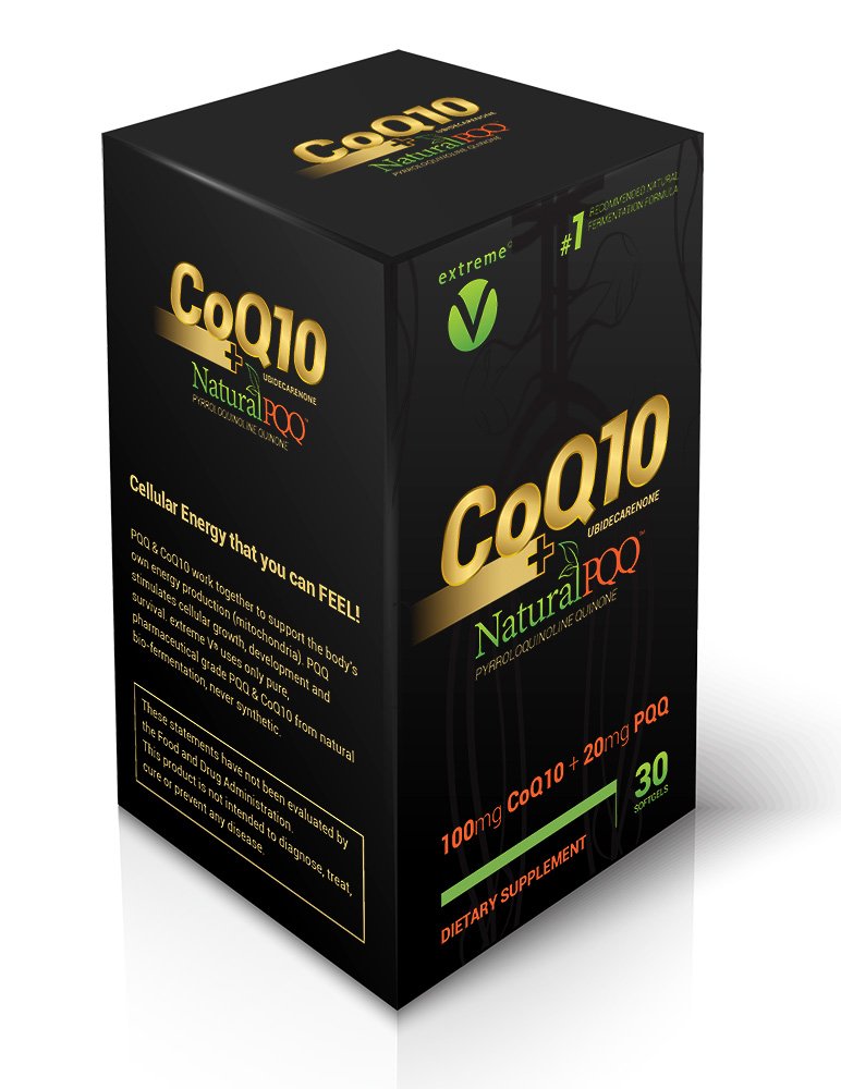 CoQ10 QQ - CoQ10 ja Natural PQQ - Kasvissyöjä Softgels