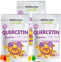 Quercetin with bromelain Gummies - C-vitamiini + Sinkki + D3-vitamiini - Quercetin 500 mg Gummies lapsille ja aikuisille (3 pakkausta)