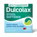 Dulcolax Stool Softener Laxative Liquid Gel Capsules, Gentle Constipation Relief för hårda, torra Stools, Docusate Sodium 100 mg, 100 greve