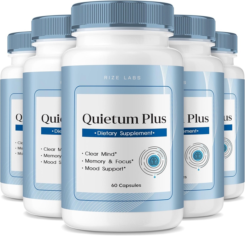 Rize labs - Quietum Plus tinnitus Relief kapselit täydentää, kehittynyt Formula vähentää korvan sormus, pillereitä tukemaan kuulon toiminto (300 kapselia)