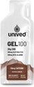 Unived Gel 100 - Vegan Energy Gel Endurance Urheilijat & Pyöräilijät - 100kcal - kaakao Choco - 50mg kofeiini - pakkaus 6
