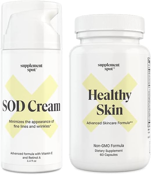 Bundle: SOD-superoksidi Dismutaasi Kasvovoide ja terve iho anti-aging täydentää