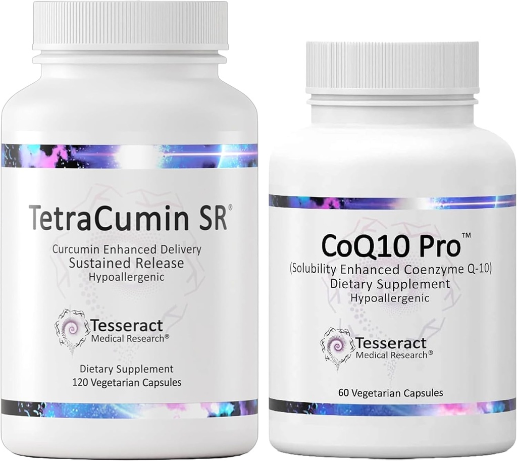 Tesseract Medical Research Body Repair with Vitality Boost, Joint Support Supplement, Kestävä julkaisu & Coenzyme Q10 Antioksidantti täydentää Optimal Health