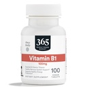 365 by Whole Foods Market, B1-vitamiini 100mg, Vegan, 100 tablettia