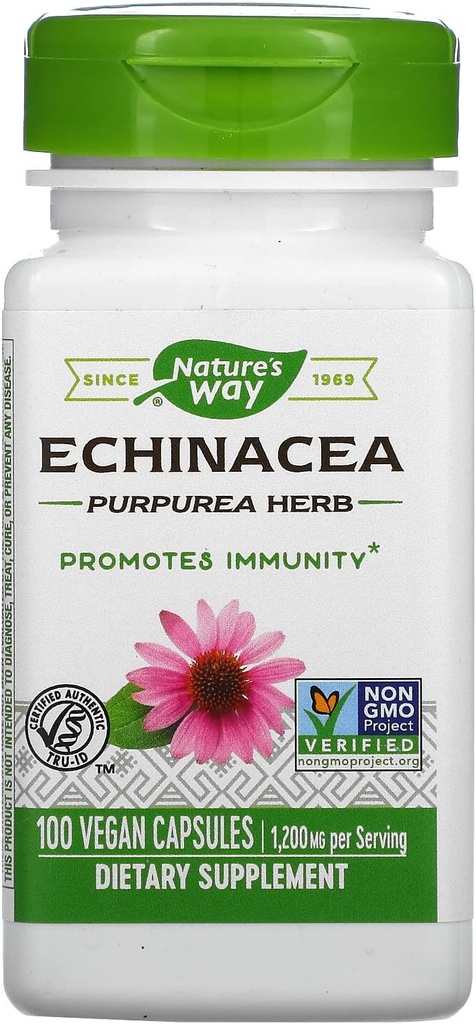 Naturens sätt Echinacea Purpurea Herb, 1200 Mg per portion, 100 greve
