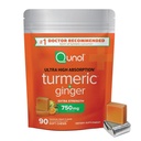 Qunol Turmeric ja inkivääri Soft Chews, 750 mg Turmeeric Supplement, Ultra High Absorptio tukee yhteistä terveyttä, 90