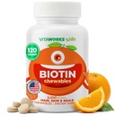 Lapset Biotin 5000 mcg purutabletit ... Maukas Biotin täydennysosa ... vegaaninen, ei-muuntogeeninen...