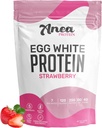 Anea Egg White Protein Powder | 25g Protein | Dairy Free | Glutenfri | Fettfri | Aminosyror | Högt biologiskt värde (1,5 pund (Pack av 1) (1,5 pund (Pack av 1), jordgubb)