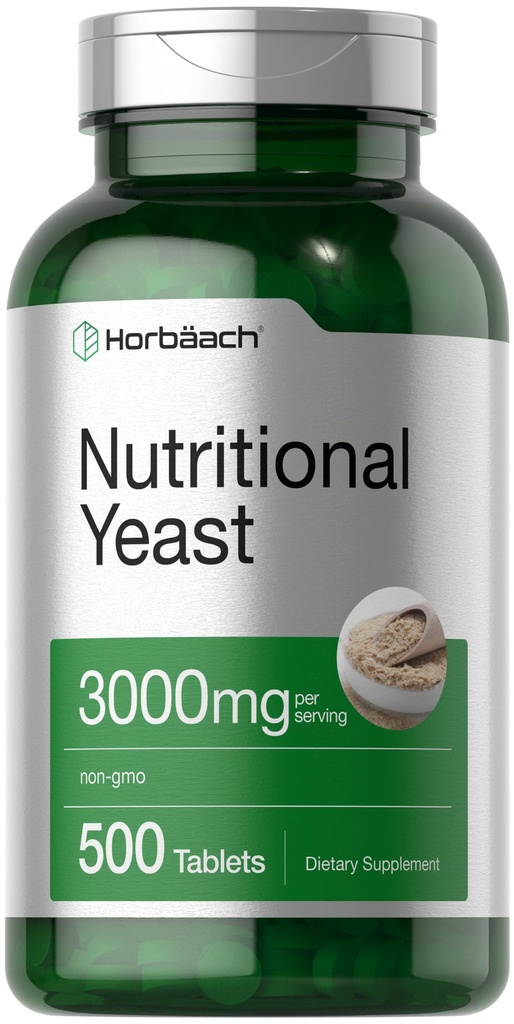 Horbaach Nutritional Jeast Tablets 3000 mg ... 500 Count ...