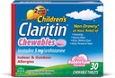 Claritin 24 tuntia Allergia Purukumia lapsille, Non Drowsy Allergia Relief, 30 luku