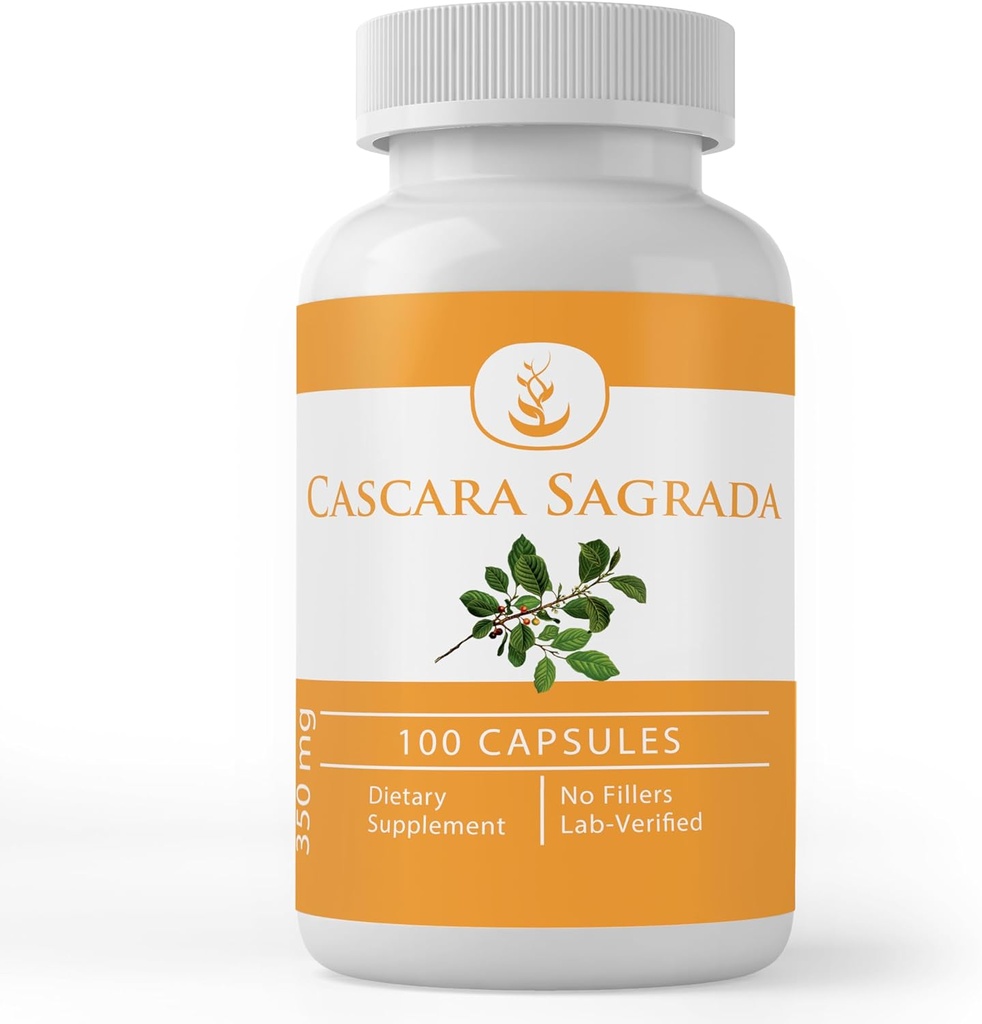 Puhdas Alkuperäinen ainesosat Cascara Sagrada uute (100 kapselia) Aina puhdas, Ei täyteaineita