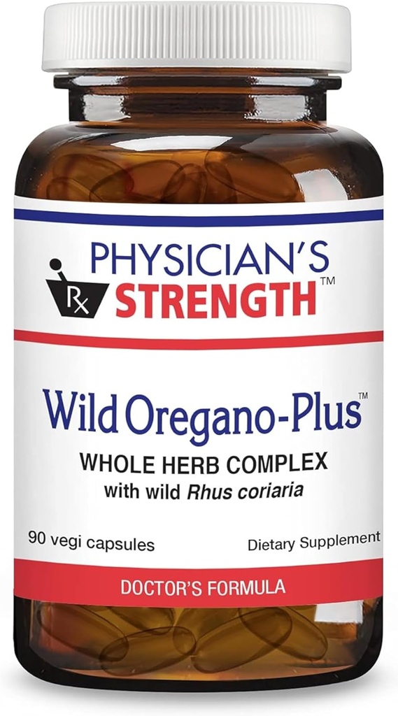 Lääkärin vahvuus Wild Oregano-Plus - 90 kapselia - tukee tervettä immuunijärjestelmää, digestiota ja luut ja nivelet - ei-GMO - 90 tarjoilua