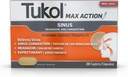 TUKOL Max Action Sinus, Runsaus ja paine Caplets kipu, päänsärkyä lievittävä, odottava, ei-huokoinen, 20