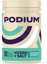 Podium Nutrition, Instantized BCAA Powder, Hydro och Salt, Blue Razz Slushie, 30 Servings, Electrolytes, Hydration, Recovery