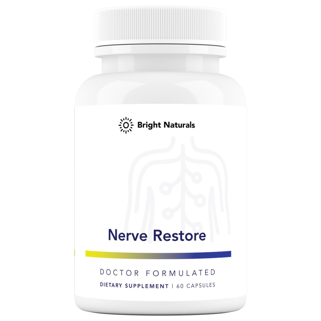 Nerve Palauta - Hermotuki täydentää - sisältää Pea, White Willow, ja B-Vitavan Nerve tuki Complex Advanced Nerve Health Support - Valmistettu Yhdysvalloissa, 60 kapselia