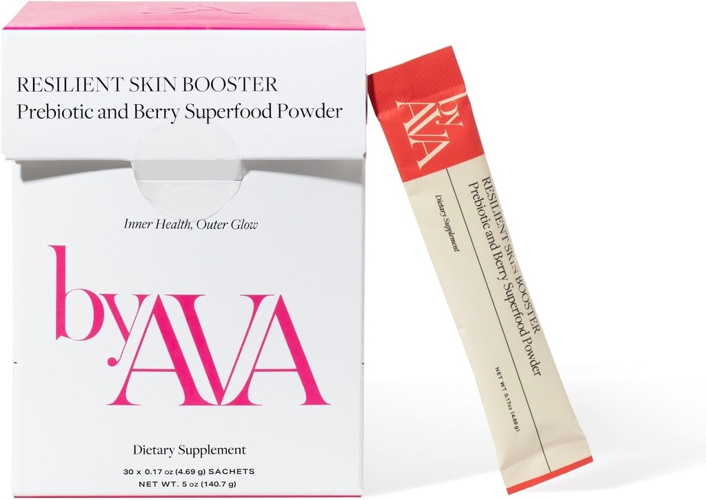 ByAVA Resilient Skin Booster Prebiootti ja Berry Superfood Powder ... 30 Palvelee ...