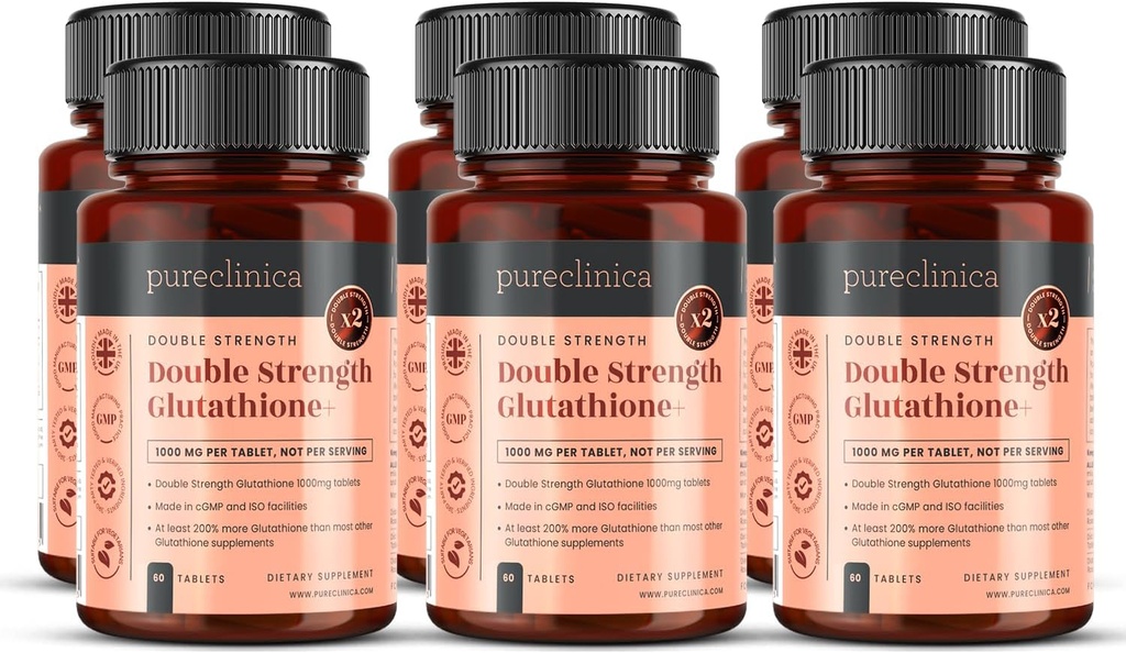 Glutatione 1000 mg x 360 tablettia (6 pullo 60) - w/500 mg Glutatione, 300 mg ALA ja 200 mg VIT C tablettia kohti