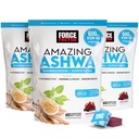 FORCE FACTOR Amazing Ashwa stressin lievittämiseen, muisti, tarkennus ja immuunituki Terveys, Ashwaganda täydentää KSM-66 Ashwagandha stressiin, 180 pehmeää purukumia
